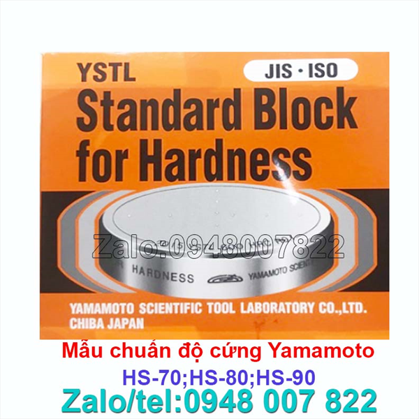 Mẫu chuẩn độ cứng Yamamoto HS-70;HS-80;HS-90